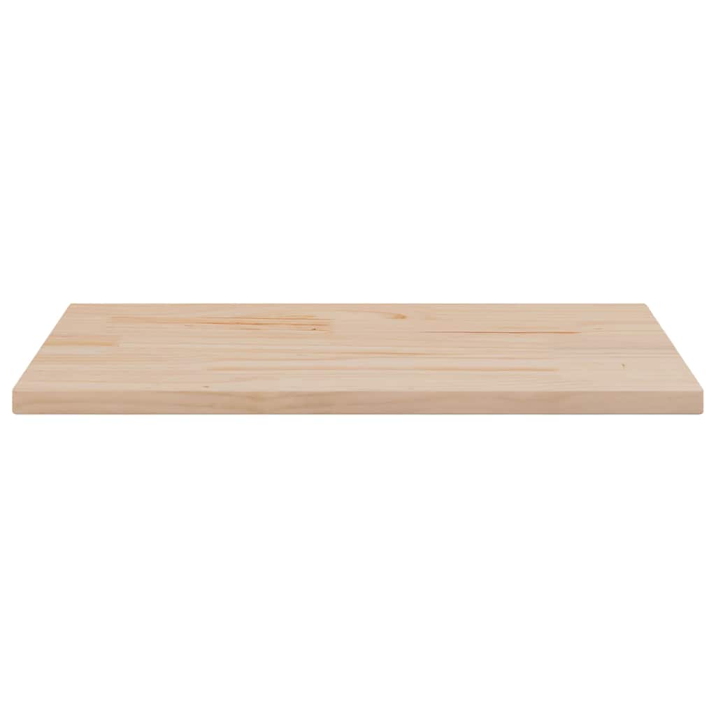 Solid Pine Wood Rectangular Table Tops, Set of 2, 60x30x2.5 cm