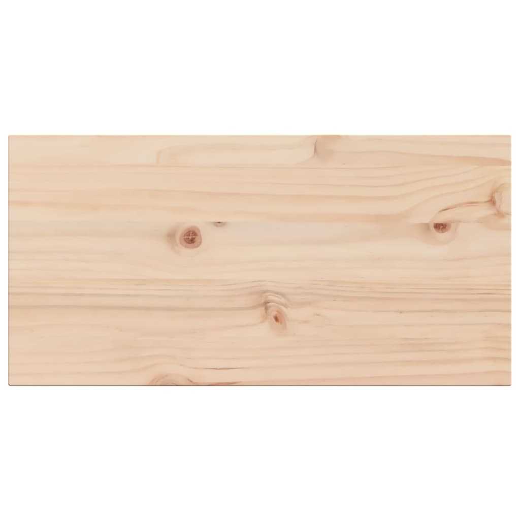 Solid Pine Wood Table Tops 2pcs, 70x35x2.5 cm, Rectangular
