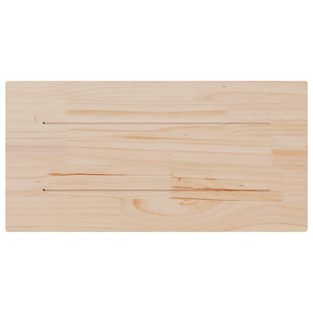 Solid Pine Wood Table Tops 2pcs, 70x35x2.5 cm, Rectangular