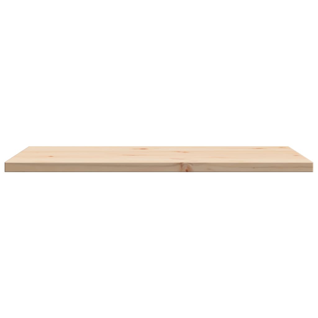 Solid Pine Wood Rectangular Tabletop 80x50x2.5cm