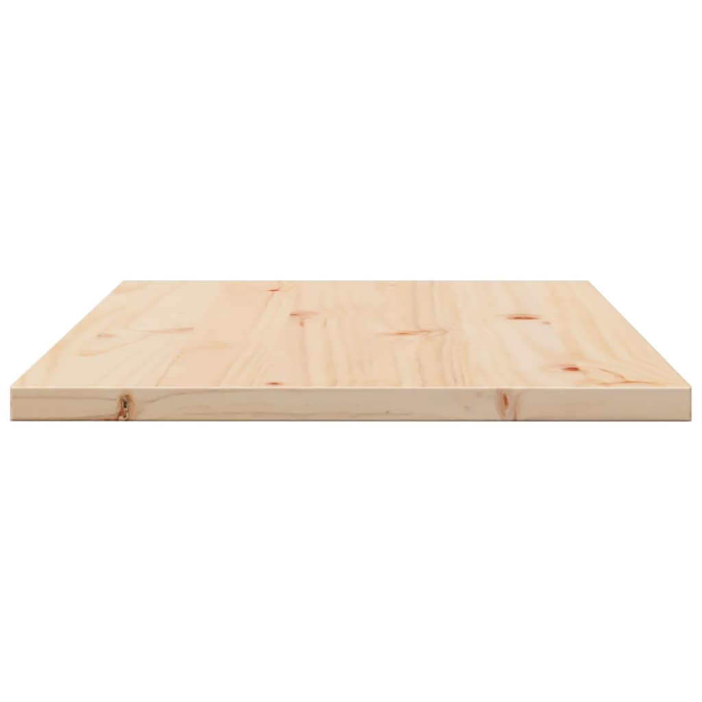 Solid Pine Wood Rectangular Tabletop 80x50x2.5cm