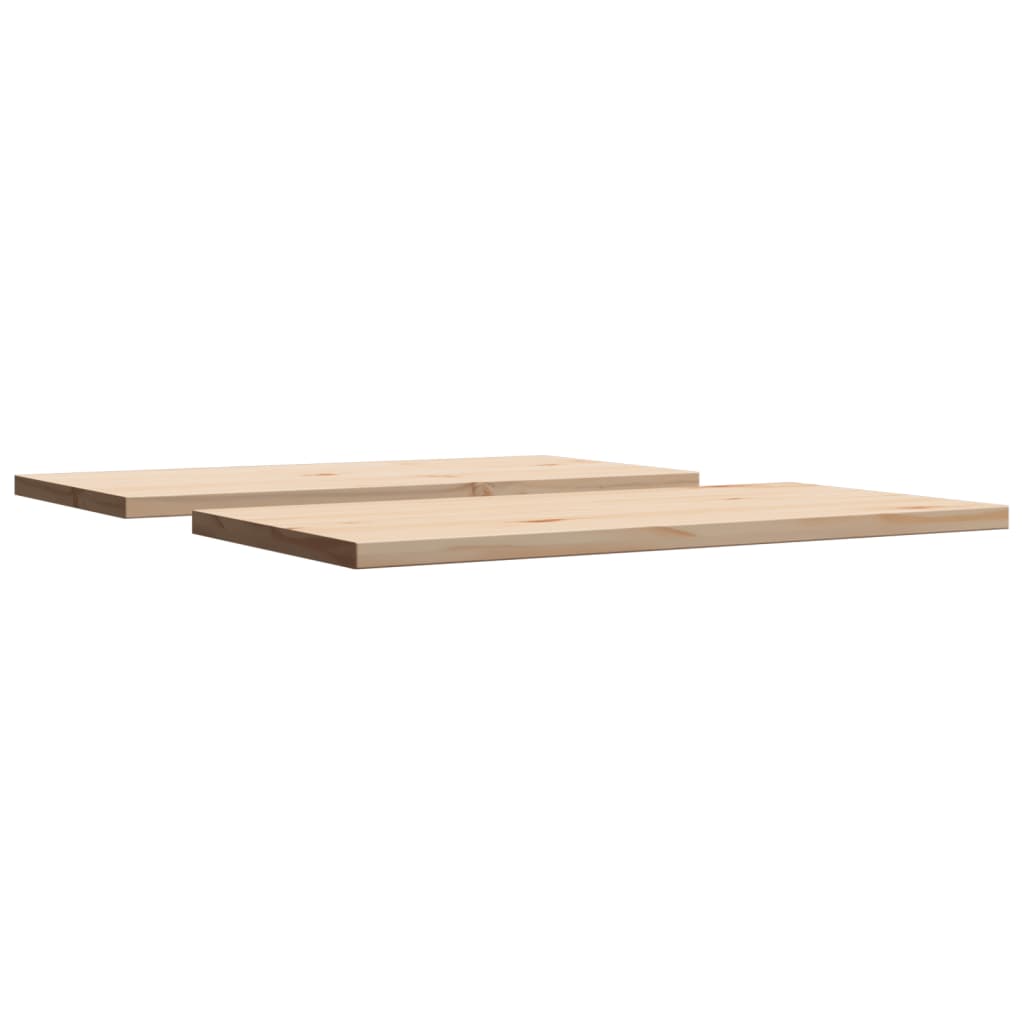 Solid Pine Wood Table Tops 2 pcs 80x40x2.5 cm Rectangular