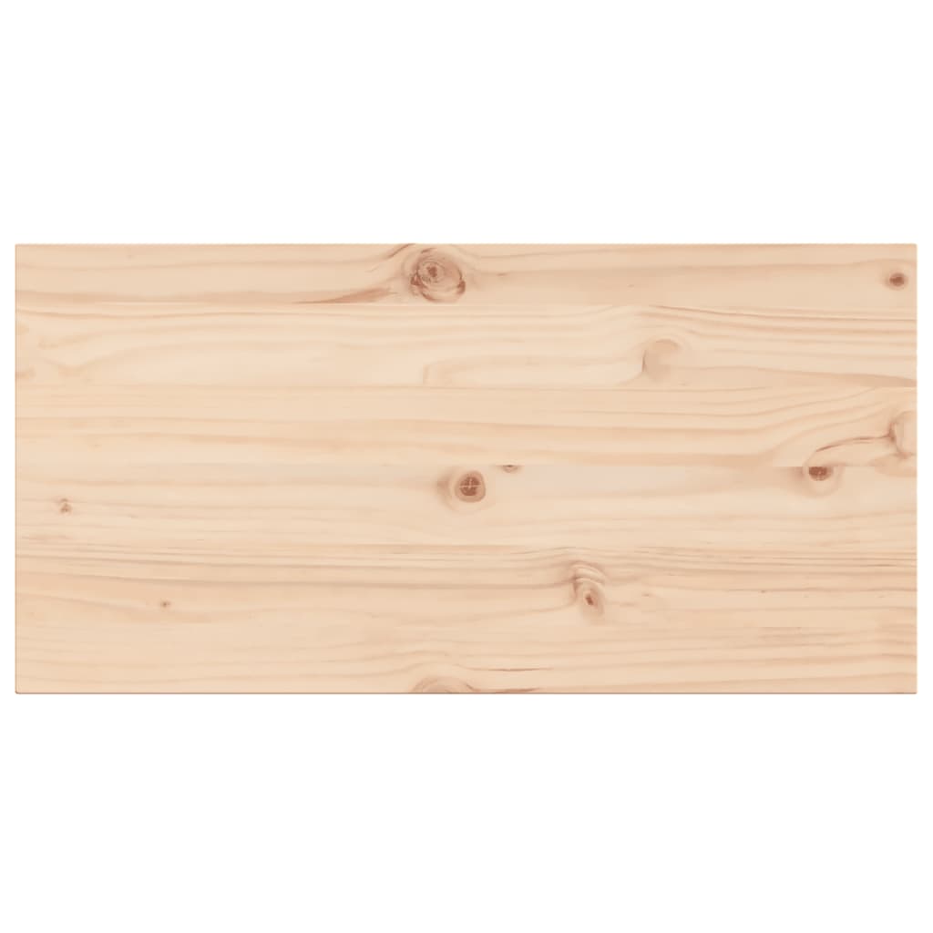 Solid Pine Rectangular Table Tops, 2 Pcs, 90x45x2.5 cm