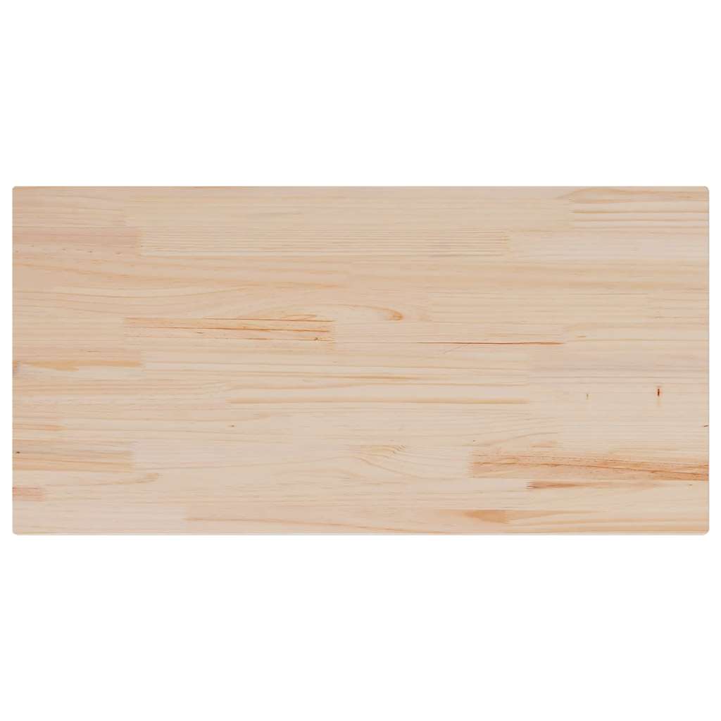 Solid Pine Wood Table Top - 100x50x2.5 cm Rectangular Design