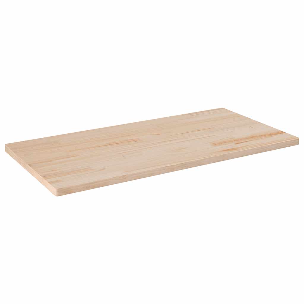 Solid Pine Wood Table Top - 100x50x2.5 cm Rectangular Design