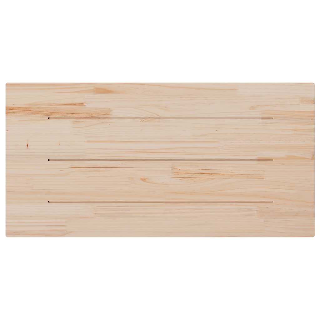 Solid Pine Wood Table Top - 100x50x2.5 cm Rectangular Design