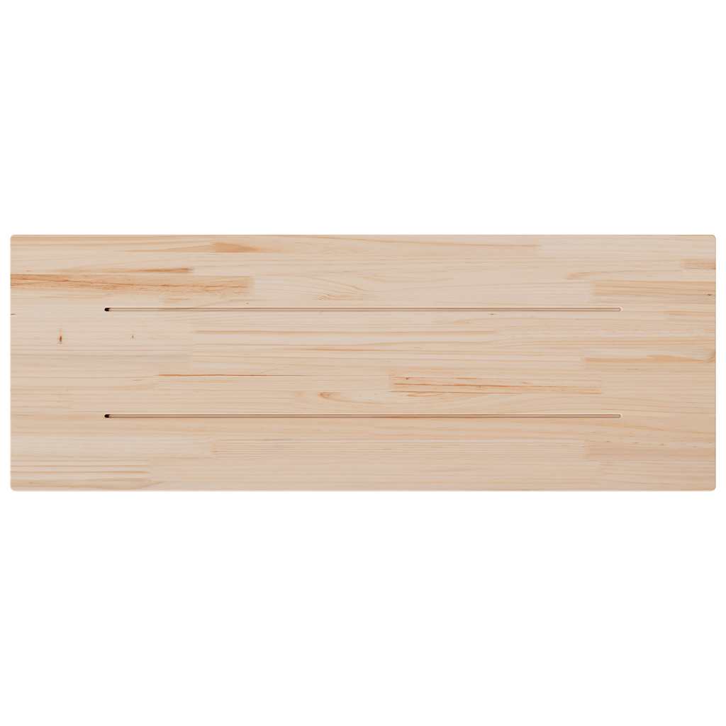Solid Pine Wood Table Top - Rectangular 110x40x2.5 cm