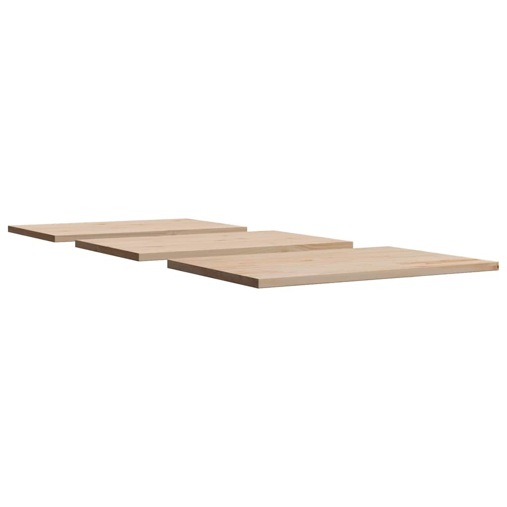 Solid Pine Table Tops Set - 3 pcs, 80x53x2.5 cm, Rectangular
