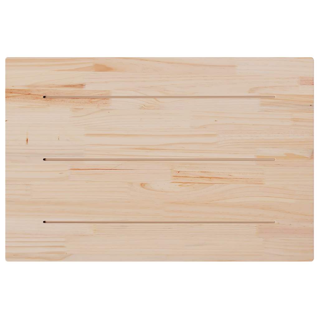 Solid Pine Table Tops Set - 3 pcs, 80x53x2.5 cm, Rectangular