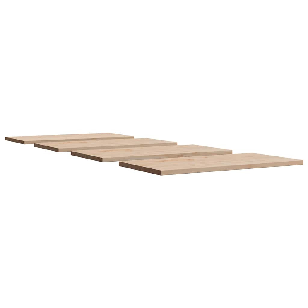 Solid Pine Table Tops Set - 4pcs, 90x45x2.5 cm, Rectangular
