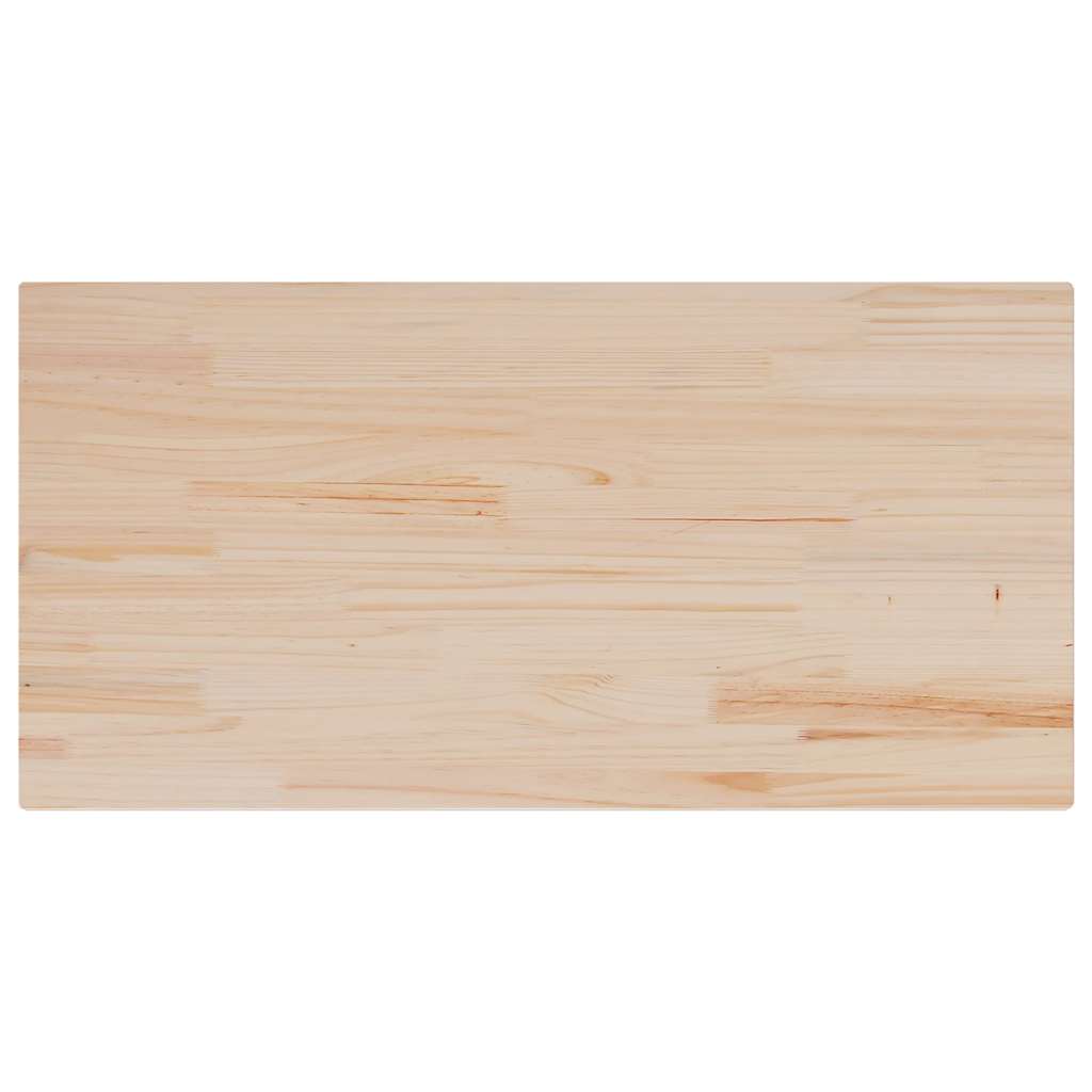 Solid Wood Pine Table Tops Set - 4 Pcs, 100x50x2.5 cm Rectangular