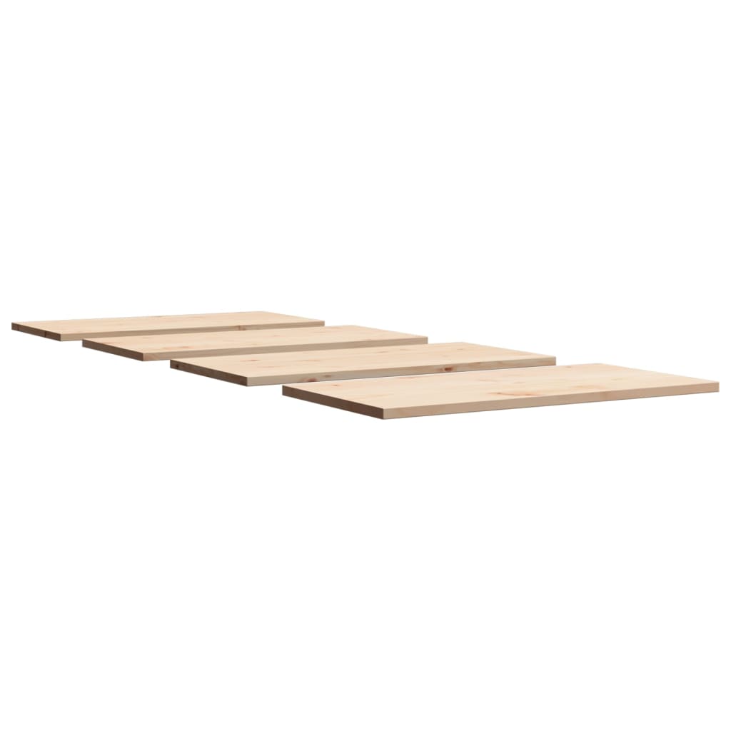 Solid Wood Pine Table Tops Set - 4 Pcs, 100x50x2.5 cm Rectangular