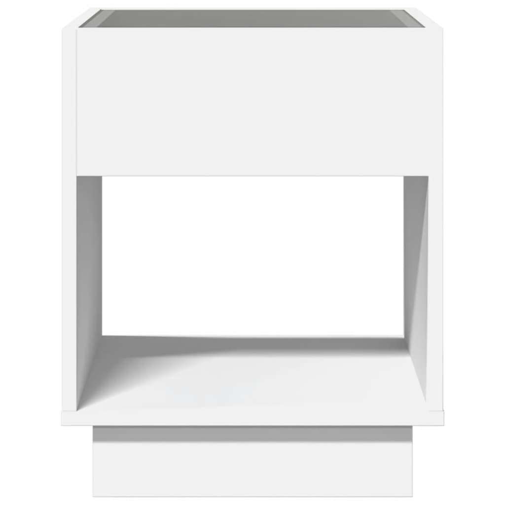 Coffee Table with Infinity LED White 40x40x50 cm