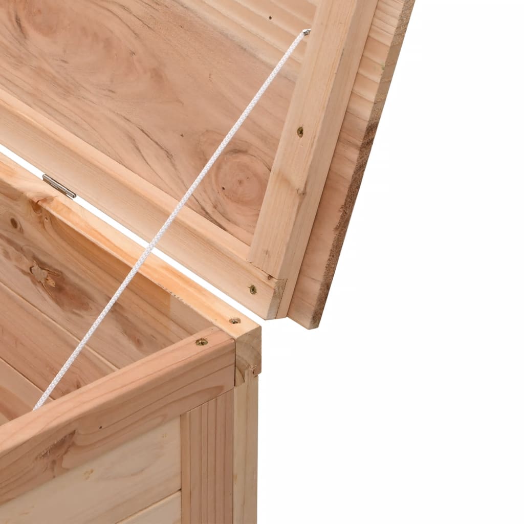 Solid Wood Fir Outdoor Cushion Box 99x50x56.5 cm - Stylish Storage