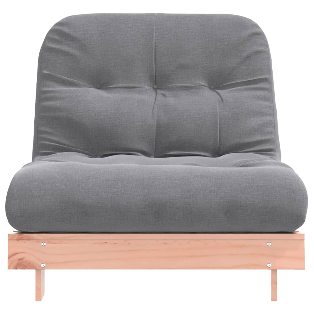 Solid Wood Douglas Futon Sofa Bed w/ Mattress - 80x206x11 cm