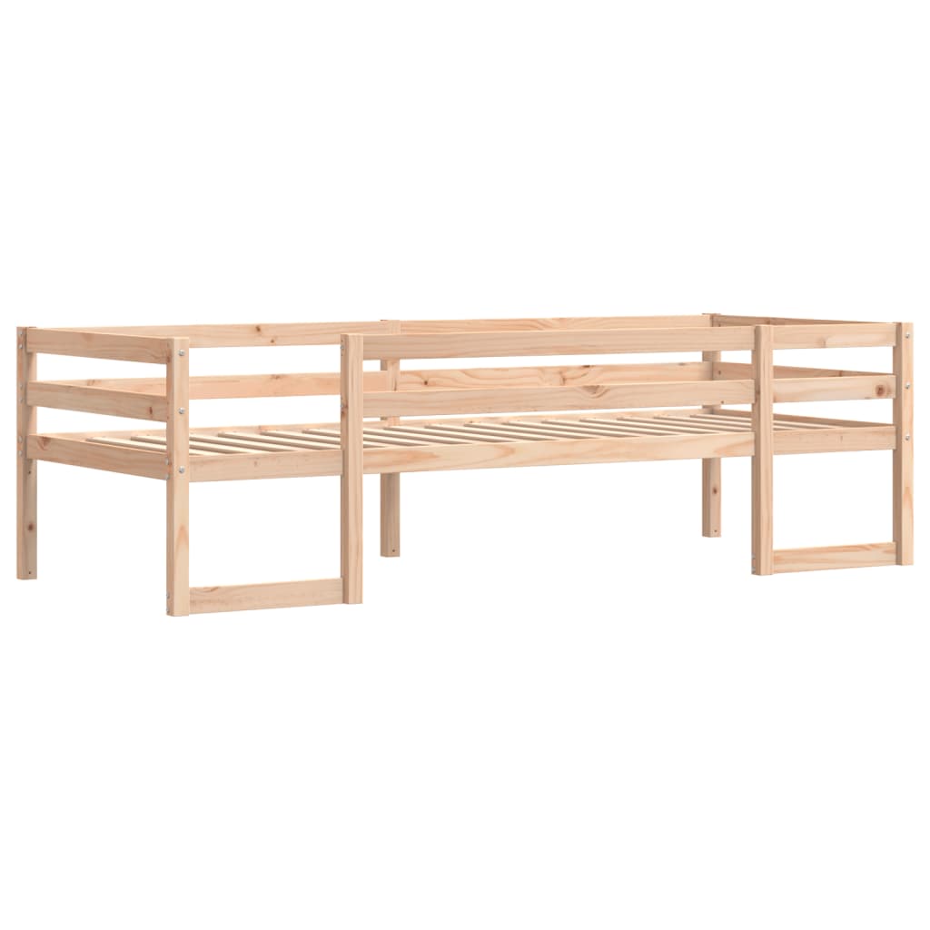 Solid Pine Kids' Bed Frame 75x190 cm - Small Single, No Mattress