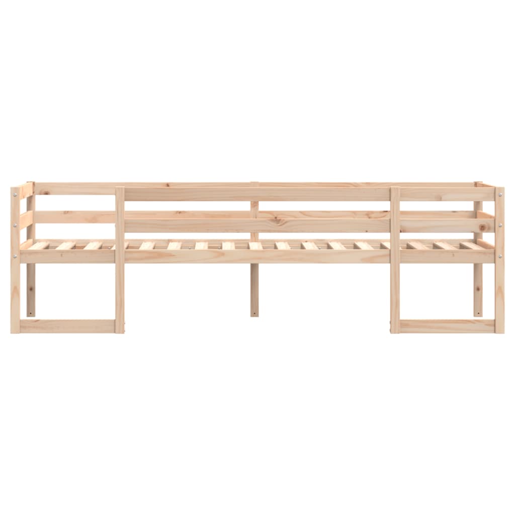 Solid Pine Kids' Bed Frame 75x190 cm - Small Single, No Mattress