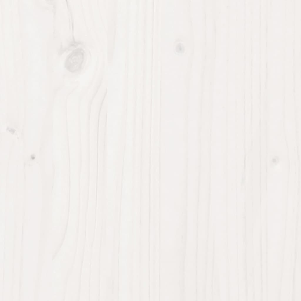 White Solid Pine Kids' Bed Frame 75x190 cm - Small Single