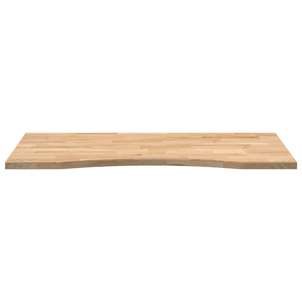 Solid Oak Rectangular Desktop 100x50x2.5 cm - Natural Finish