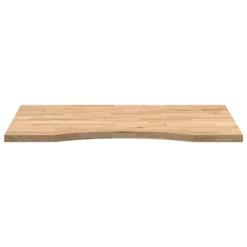 Solid Oak Rectangular Desktop 80x60x2.5 cm - Natural Finish