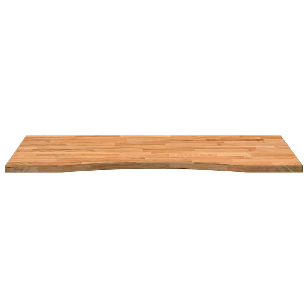Solid Oak Rectangular Desktop, Light Brown 100x50x2.5 cm