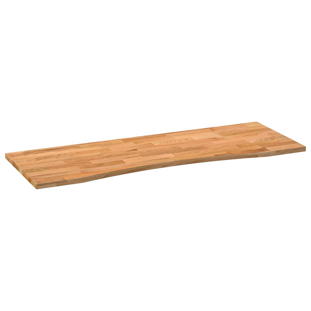 Solid Oak Desk Top, Light Brown, 140x50cm Rectangular