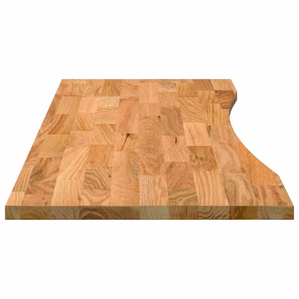 Solid Oak Desk Top, Light Brown, 140x50cm Rectangular