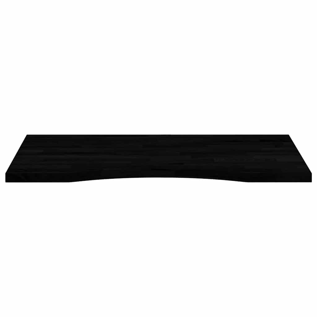 Solid Oak Desktop - Dark Brown, 80x50cm, Rectangular Design