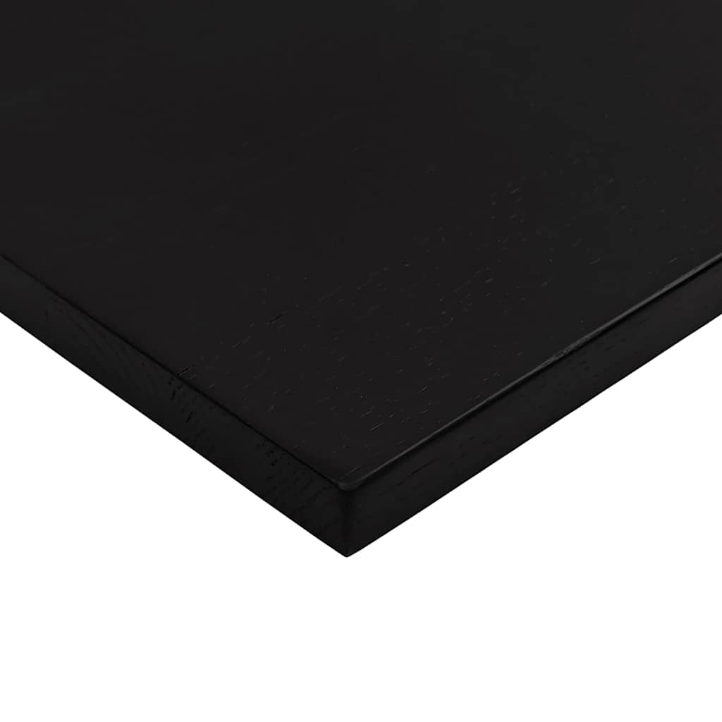 Solid Oak Desktop - Dark Brown, 80x50cm, Rectangular Design
