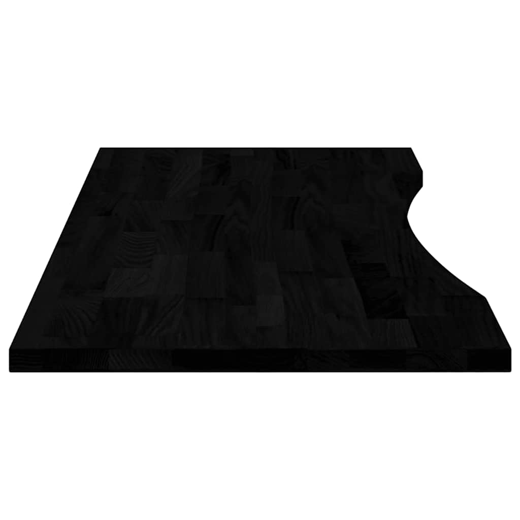 Solid Oak Desk Top - Dark Brown, 120x50x2.5 cm, Rectangular