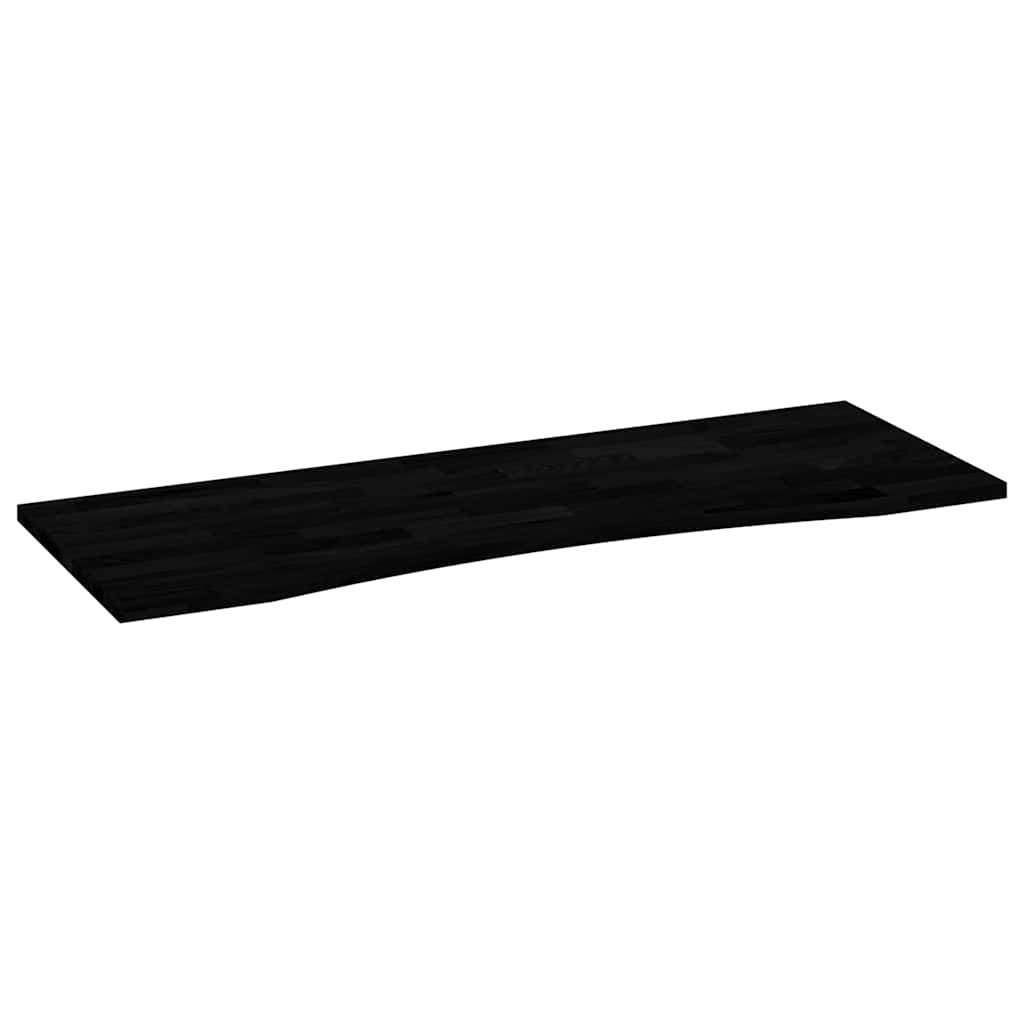 Solid Oak Desk Top - Dark Brown, 140x50x2.5 cm, Rectangular