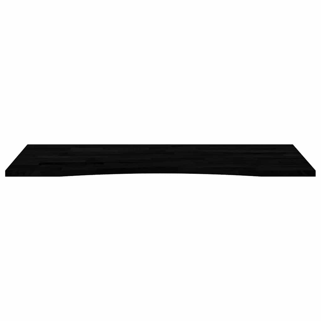 Solid Oak Desk Top, Dark Brown, 120x60x2.5 cm - Elegant Rectangular Design
