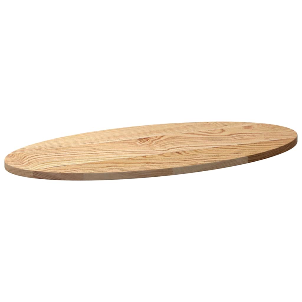 Solid Oak Oval Table Top 80x40x2 cm - Elegant & Durable