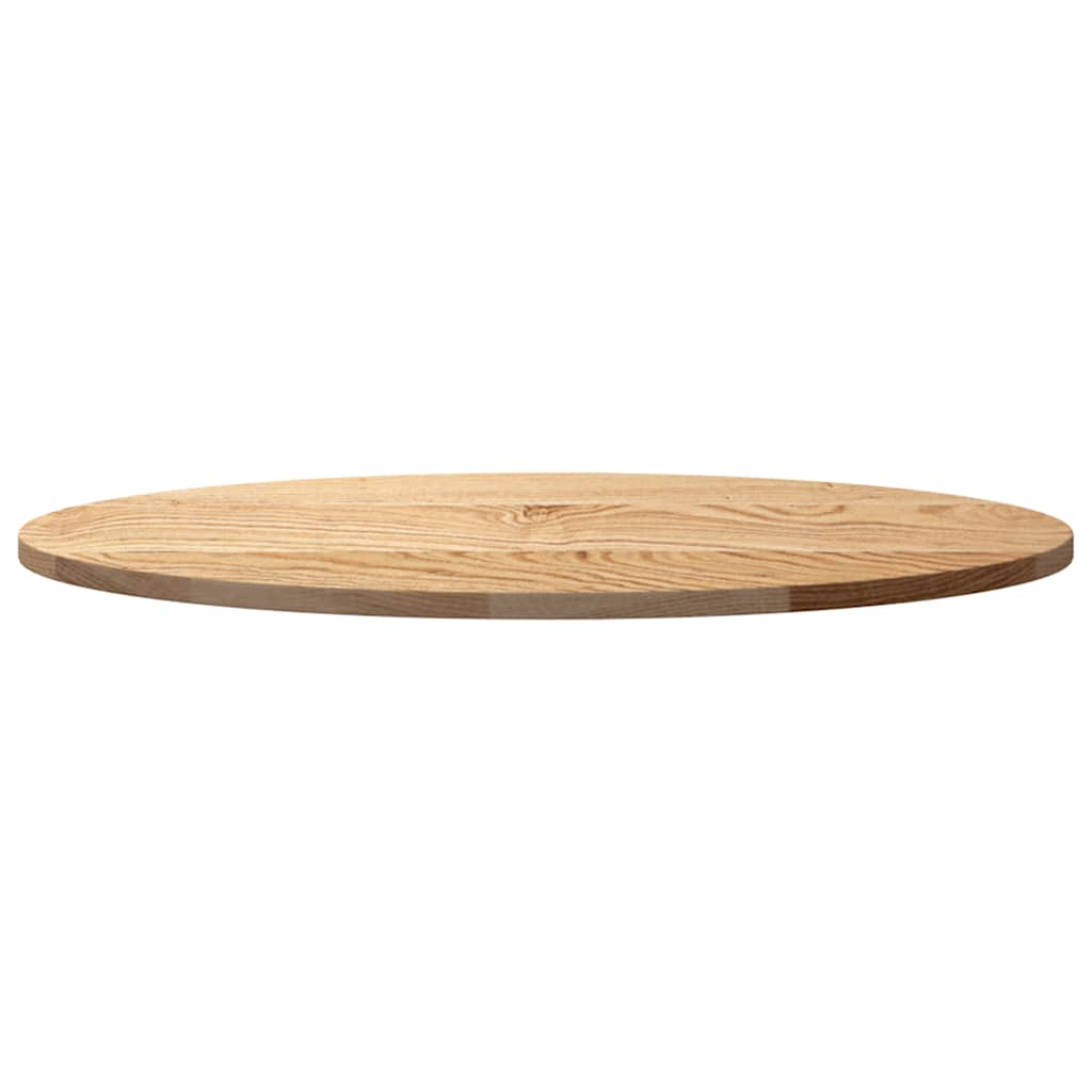 Solid Oak Oval Table Top 80x40x2 cm - Elegant & Durable