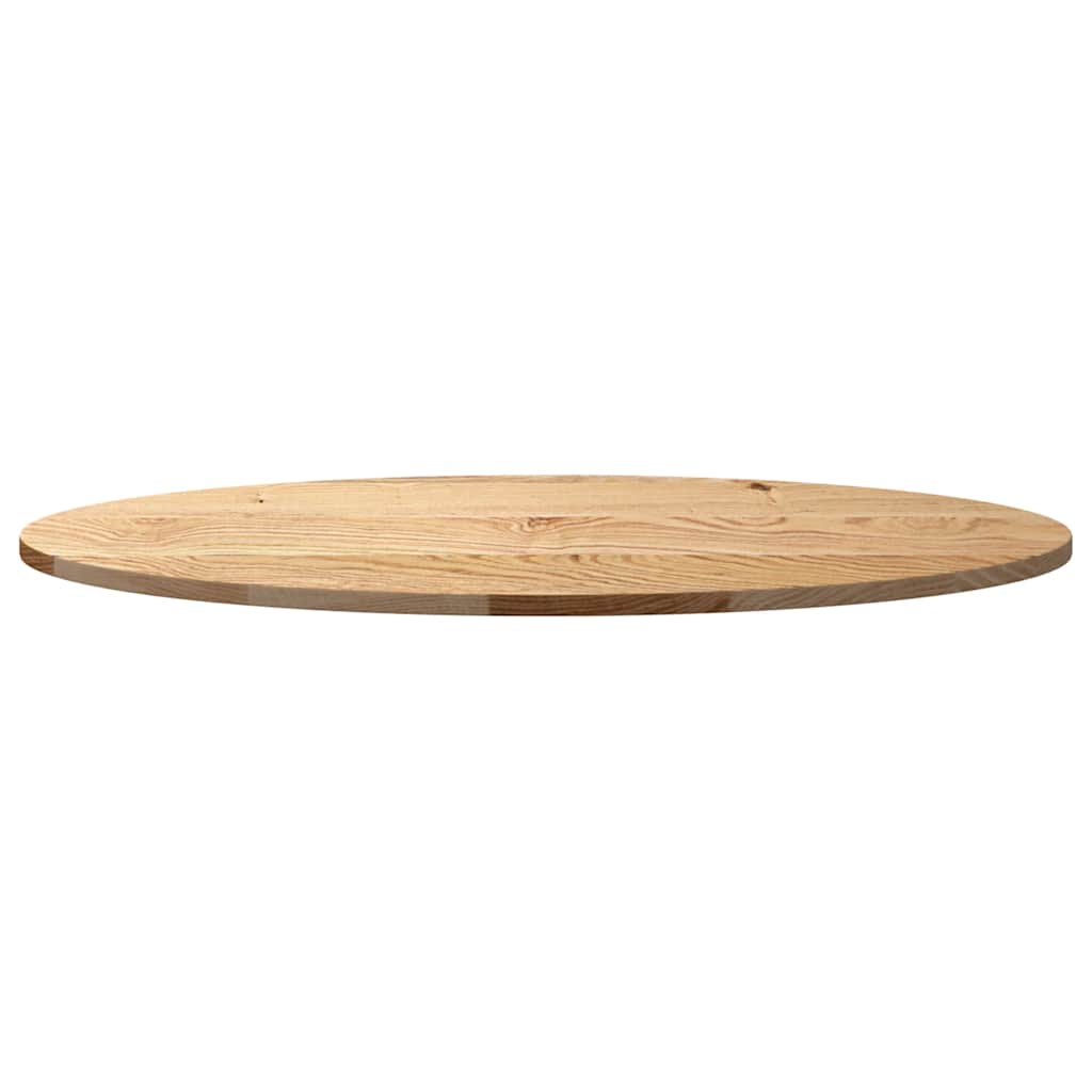 Solid Oak Oval Table Top 100x50x2 cm | Premium Wood Finish