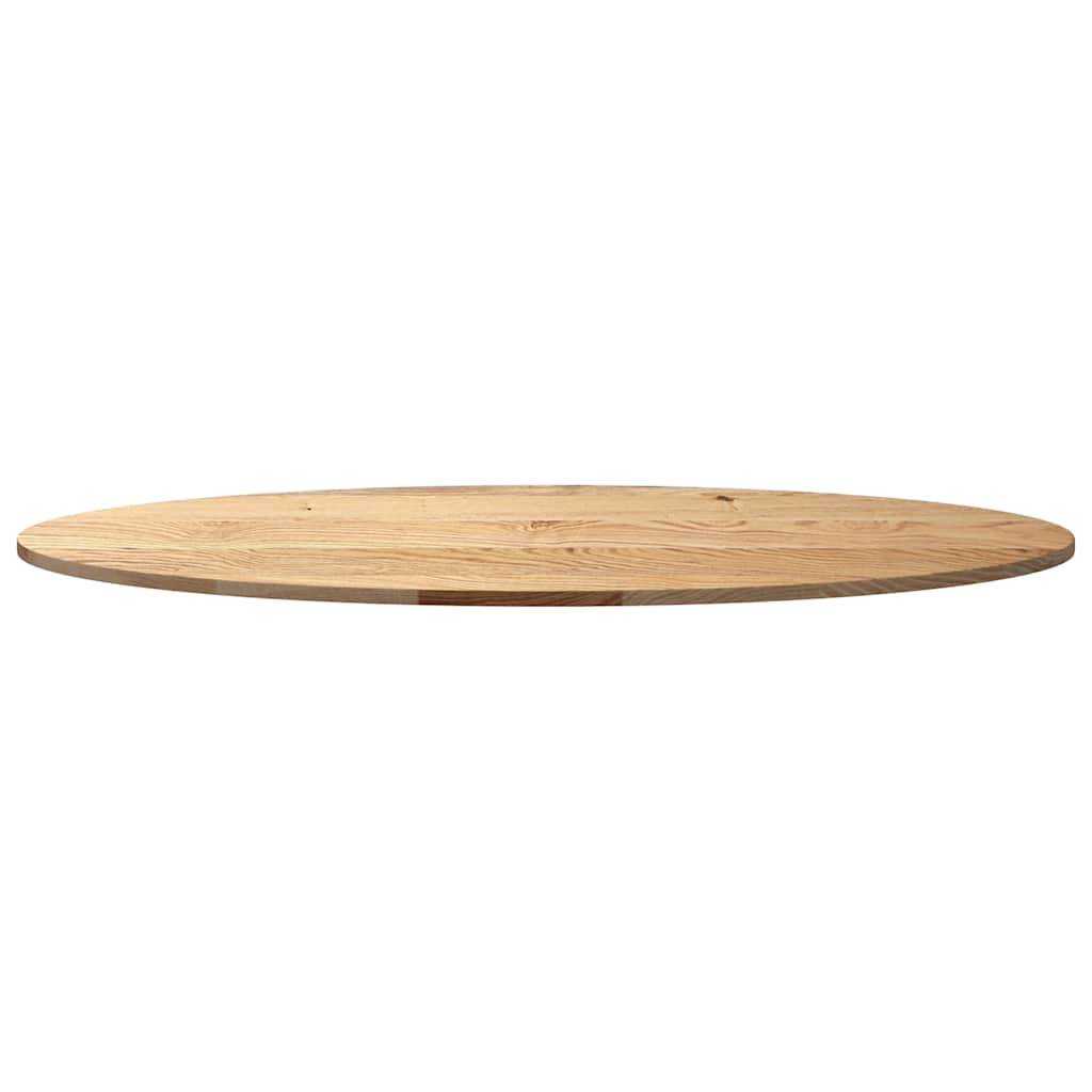 Oval Oak Solid Wood Table Top 140x60x2 cm - Elegant & Durable