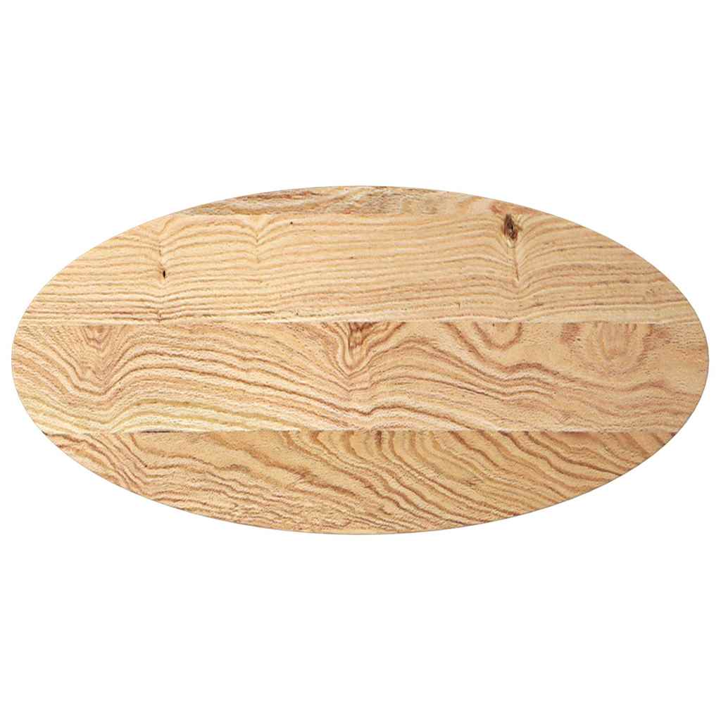 Solid Oak Oval Table Top - 100x50x4 cm