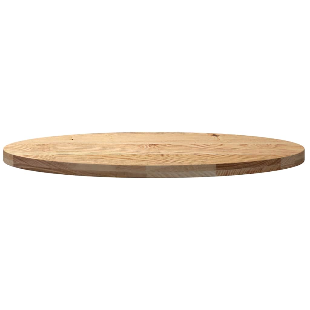 Solid Oak Oval Table Top - 100x50x4 cm