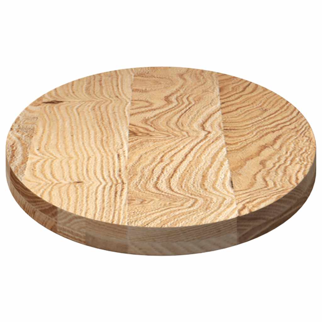 Solid Oak Oval Table Top - 100x50x4 cm