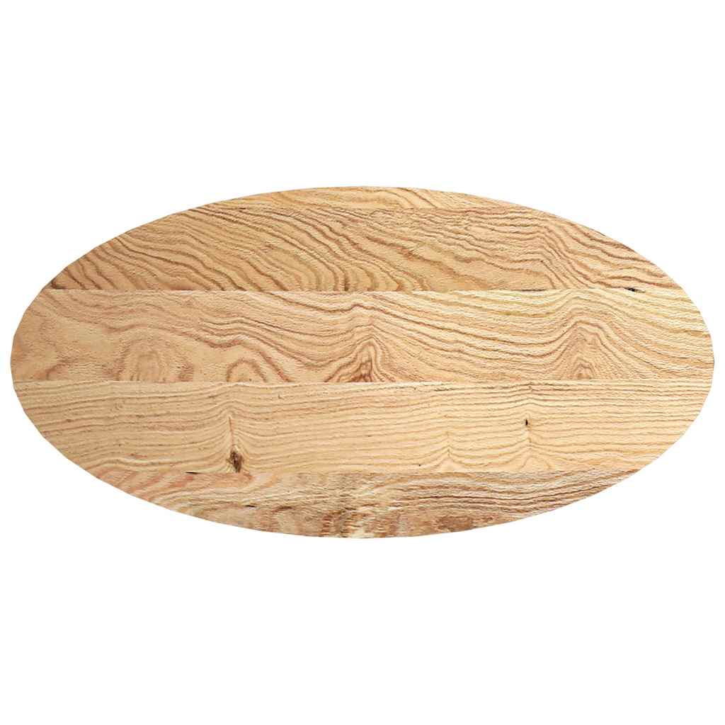 Solid Oak Oval Table Top 120x60x4 cm - Elegant & Durable