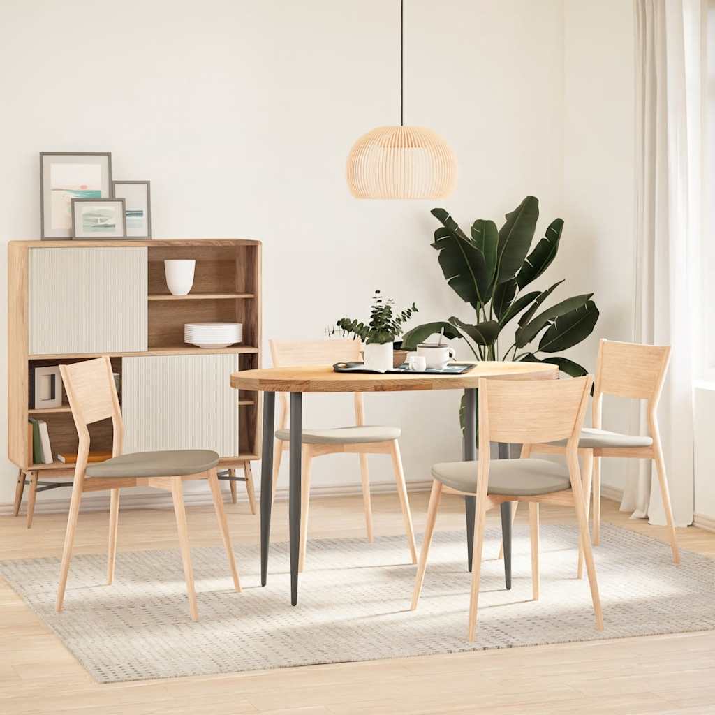 Solid Oak Oval Table Top 120x60x4 cm - Elegant & Durable