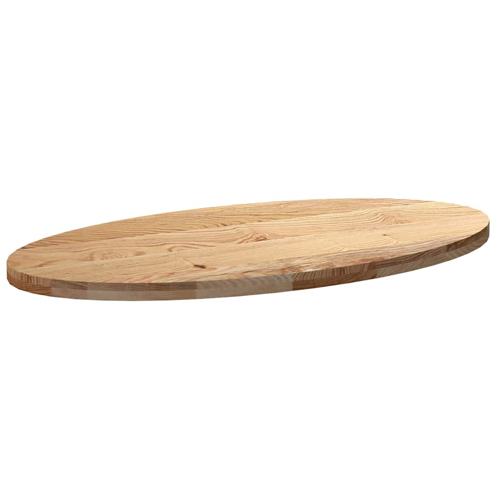 Solid Oak Oval Table Top 120x60x4 cm - Elegant & Durable