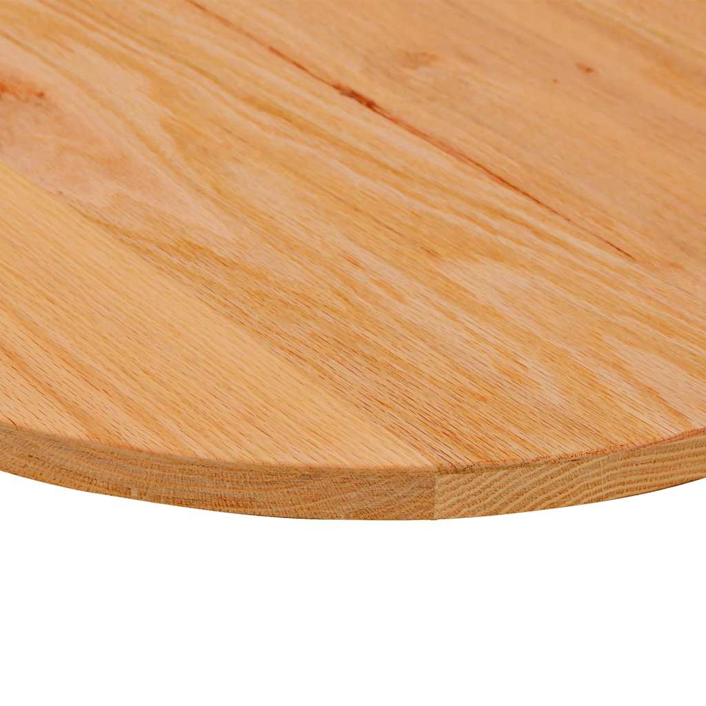 Solid Oak Oval Table Top Light Brown 120x60cm | Elegant Design