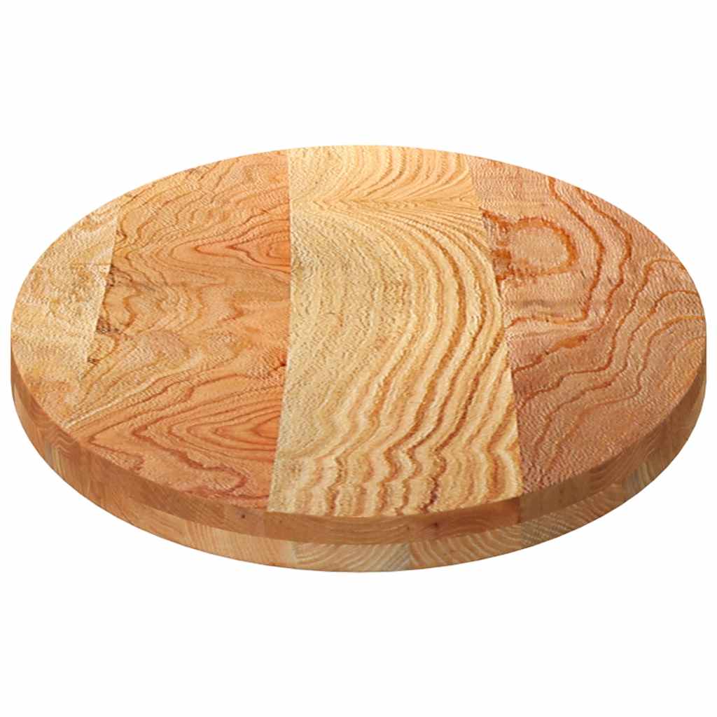 Solid Oak Oval Table Top - Light Brown, 120x60x4 cm