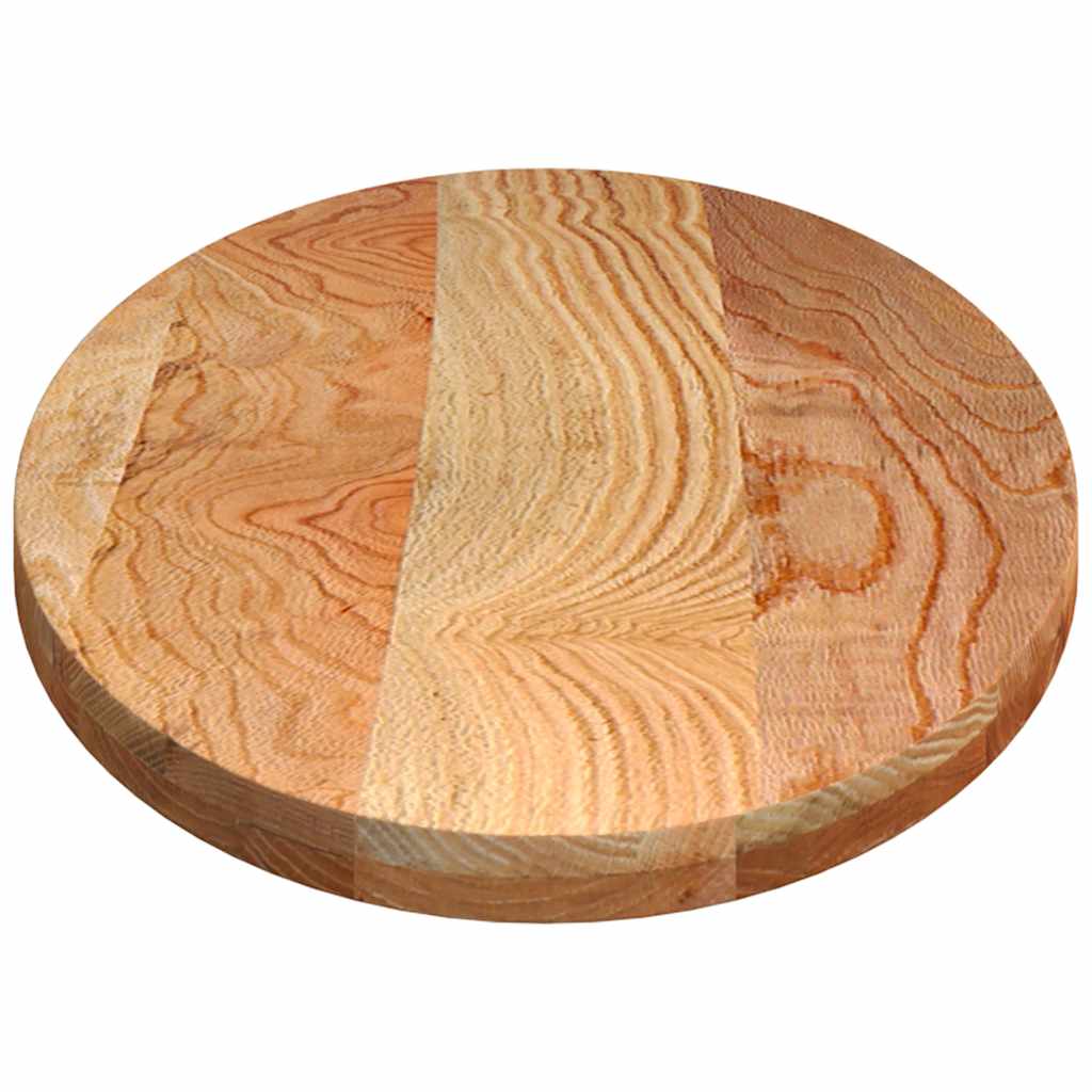 Solid Oak Oval Table Top, Light Brown, 140x60x4 cm