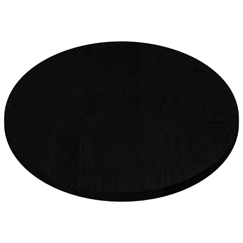 Solid Oak Oval Table Top, Dark Brown, 140x60x2 cm