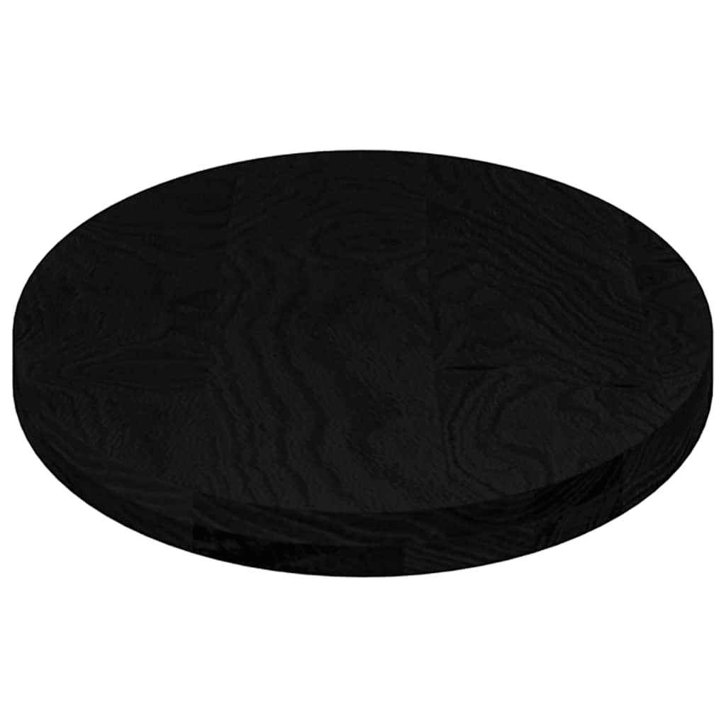 Stylish Solid Oak Oval Table Top - Dark Brown, 100x50x4cm