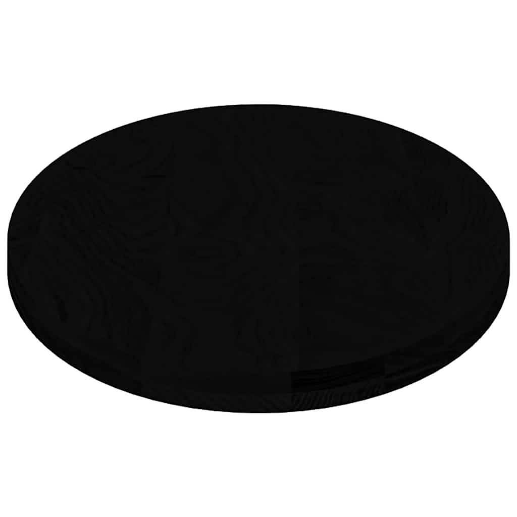 Solid Wood Oak Table Top, Dark Brown Oval, 120x60x4 cm
