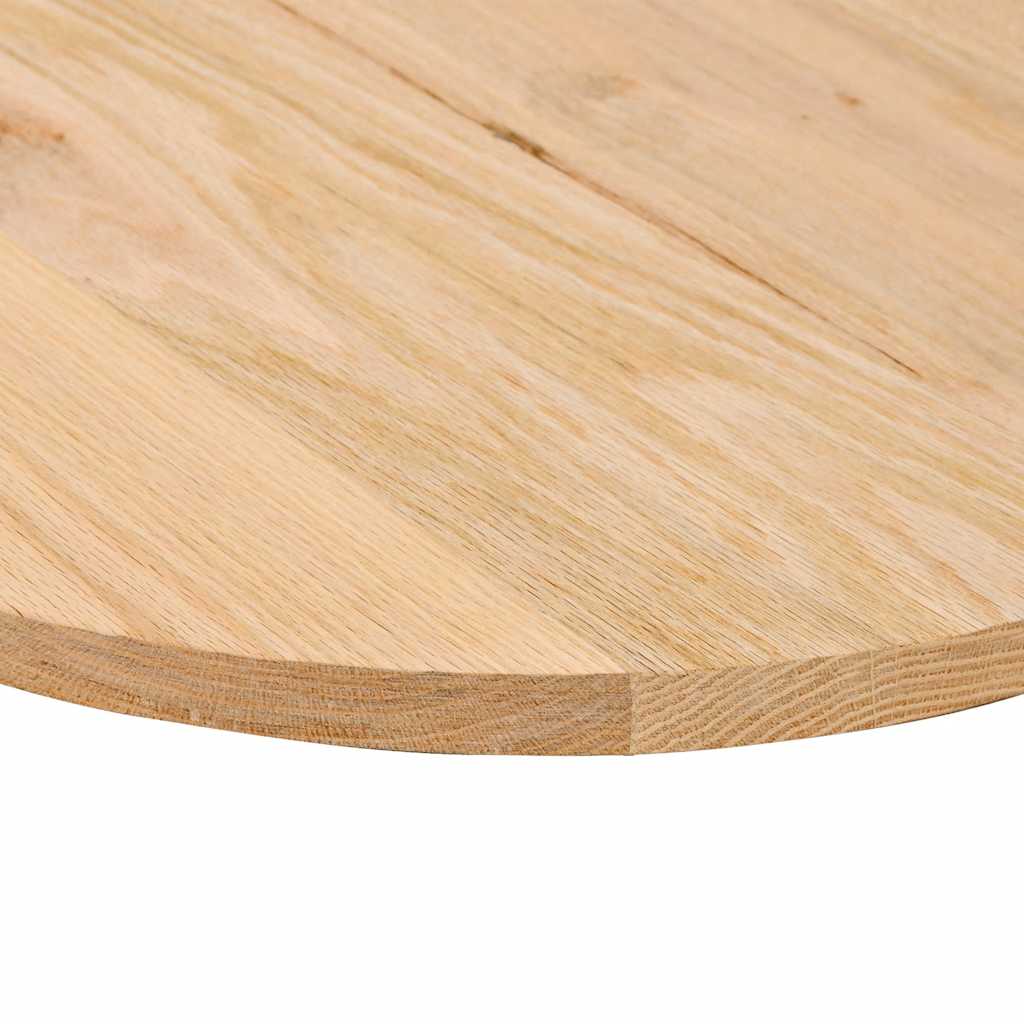 Solid Oak Oval Table Top 80x40x2 cm - Durable & Elegant Design