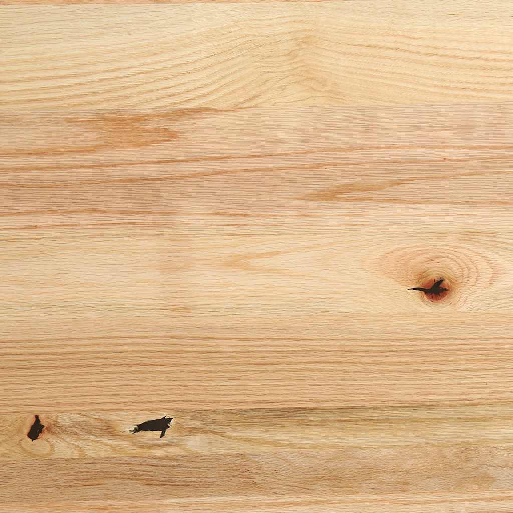 Solid Oak Oval Table Top 80x40x2 cm - Durable & Elegant Design